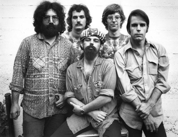 Original five members of The Grateful Dead -- from left, Jerry Garcia, Bill Kreutzman, Pigpen, Phil Lush and Bob Weir.