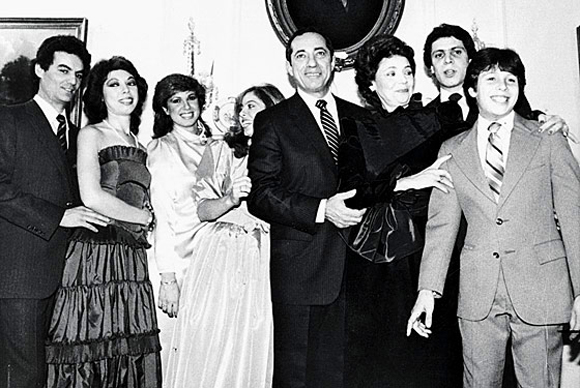 Gov. Mario Cuomo and his family.
